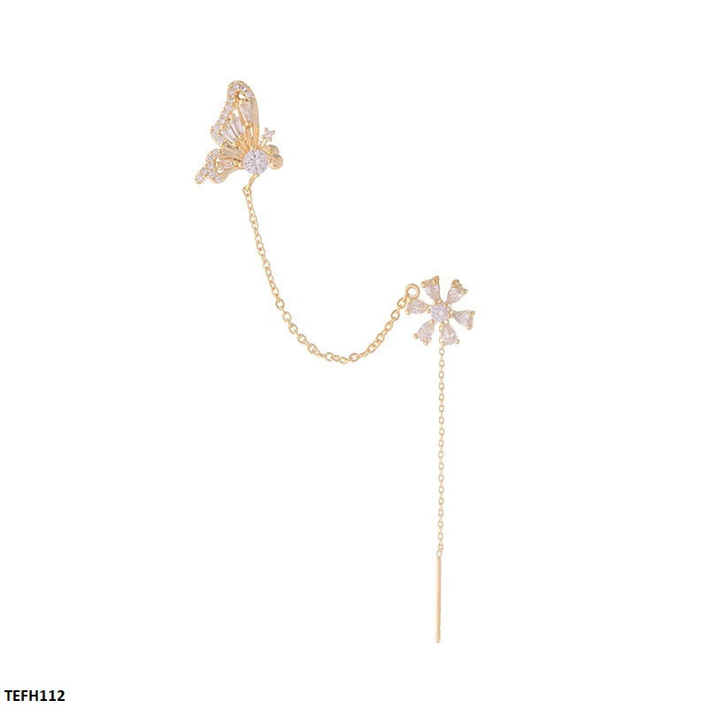 Butterfly Ear Cuff Single Left Side Only