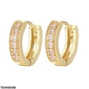 Round Ear Hoops Pair