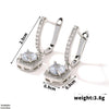 Square Dop Hoops Pair