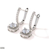 Square Dop Hoops Pair