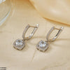 Square Dop Hoops Pair