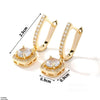 Square Dop Hoops Pair