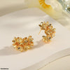 Casting Flowers Hoops Pair