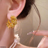 Casting Flowers Hoops Pair