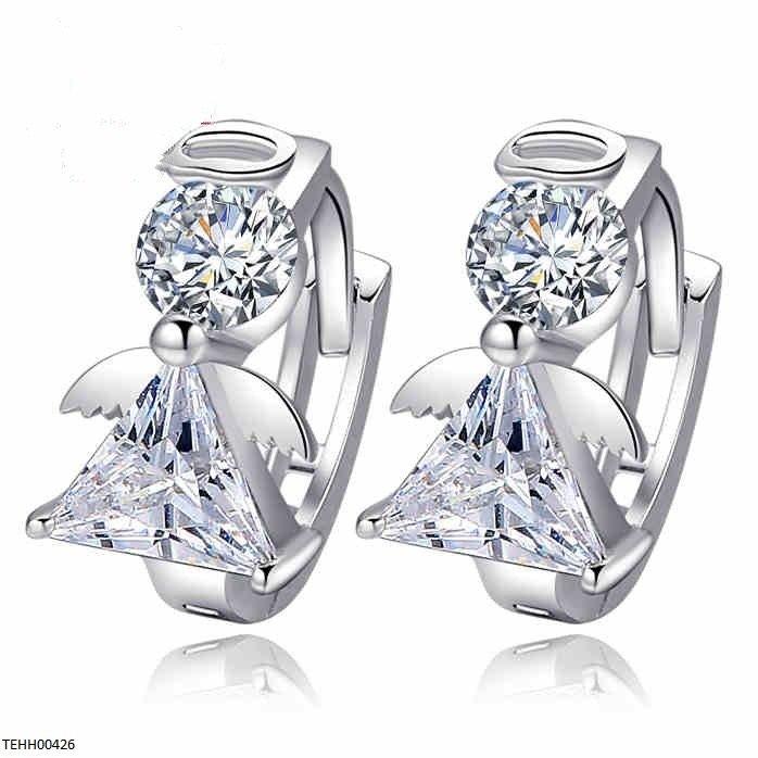 Elegant Angel Inspired Hoops Pair