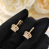 Crown Hoops Pair
