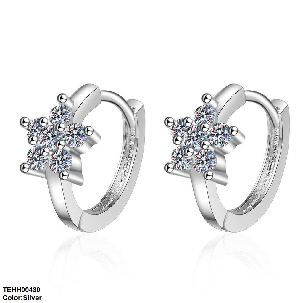 Star Ear Hoops Pair