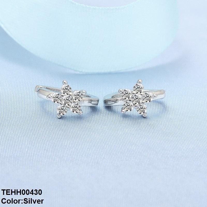 Star Ear Hoops Pair