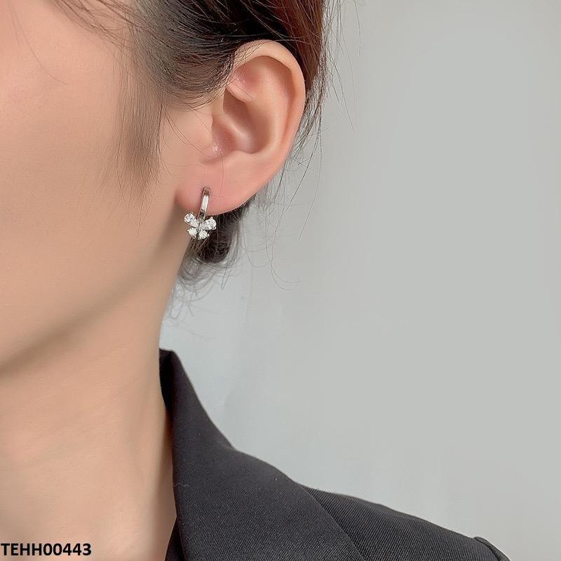 Butterfly Round Hoops Pair