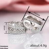 Round Embossed Scroll Hoops Pair