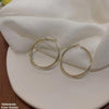 Round Layered Hoops Pair