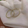 Round Layered Hoops Pair