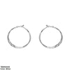 Round Layered Hoops Pair