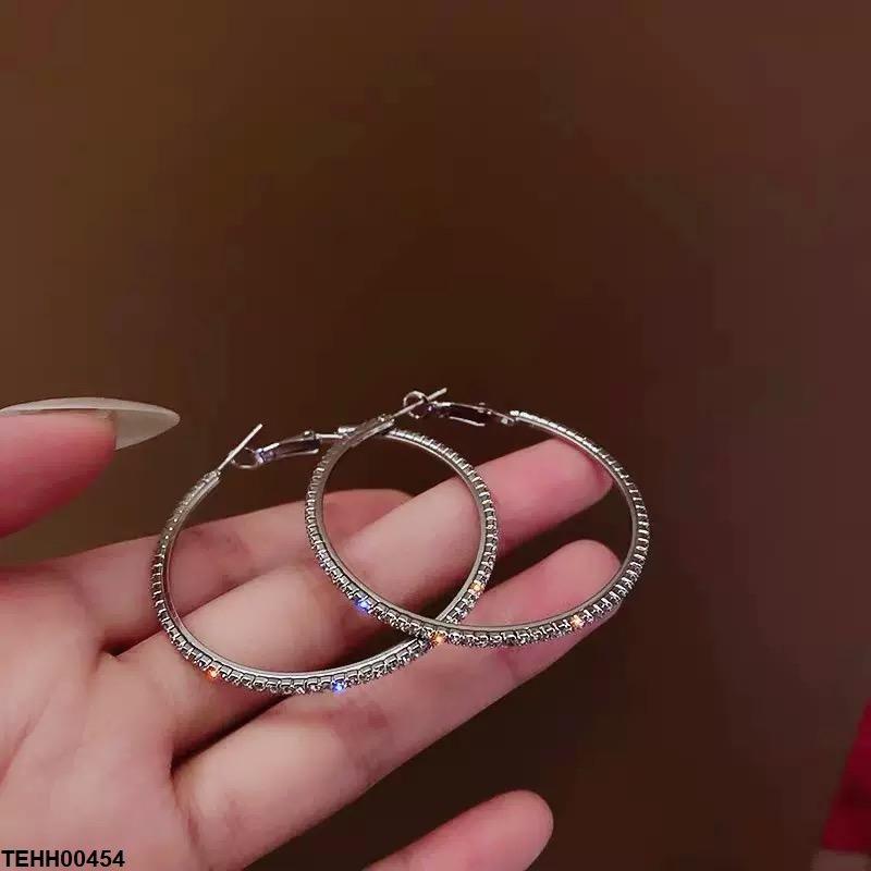 Round Drop Hoops Pair
