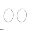 Round Drop Hoops Pair