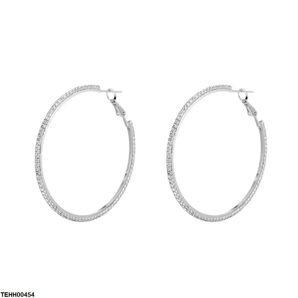Round Drop Hoops Pair