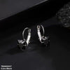 Square Shape Ear Hoops Pair