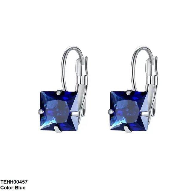 Square Shape Ear Hoops Pair