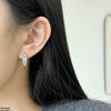 Round Flower Hoops Pair