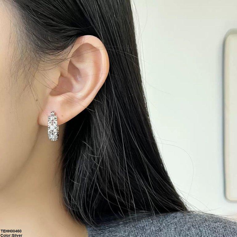 Round Flower Hoops Pair