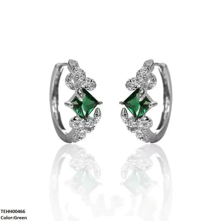 Square Hoops Pair