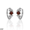 Square Hoops Pair