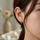 Round Stainless Steel Ear Hoops Pair
