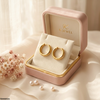 Round Stainless Steel Ear Hoops Pair