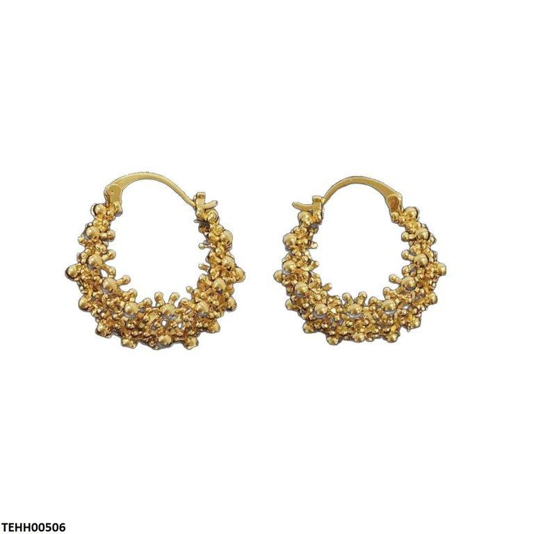Round Ear Hoops Pair