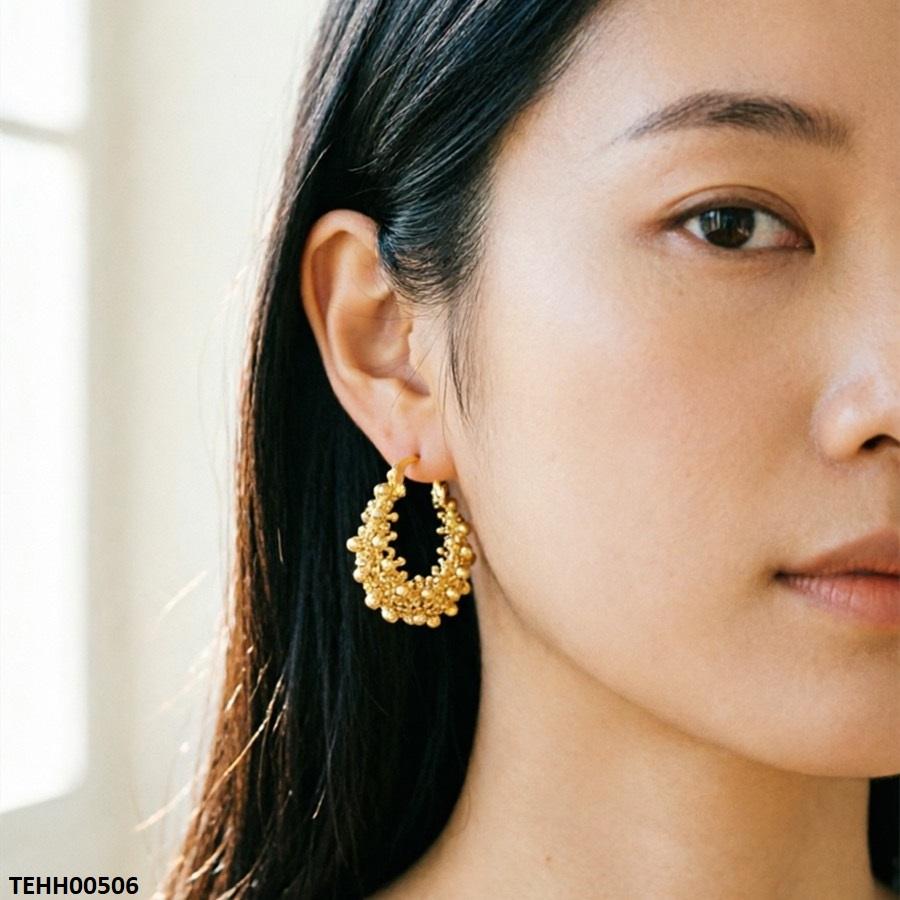 Round Ear Hoops Pair