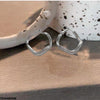 Round Layer Ear Hoops Pair