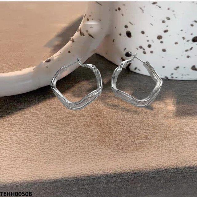 Round Layer Ear Hoops Pair