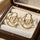 Round Layer Hoops Pair