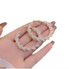 Pearl Round Hoops Pair