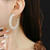 Pearl Round Hoops Pair