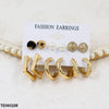 6 Differ Ear Hoops Pair