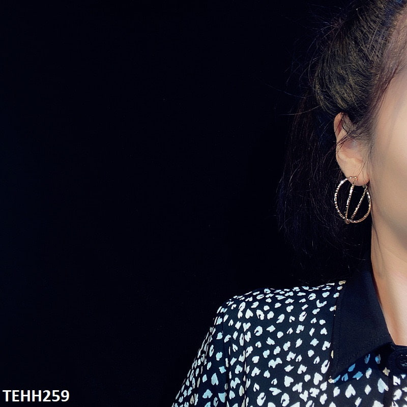 Round-X Ear Hoops Pairs
