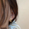 Curb Ear Hoops Pair
