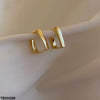 Curb Ear Hoops Pair