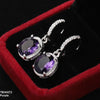 Oval Drop Ear Hoops Pair