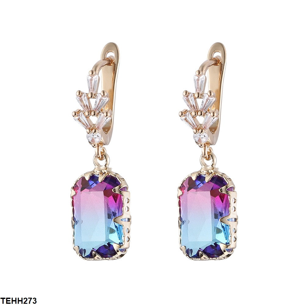 Radiant Drop Ear Hoops Pair