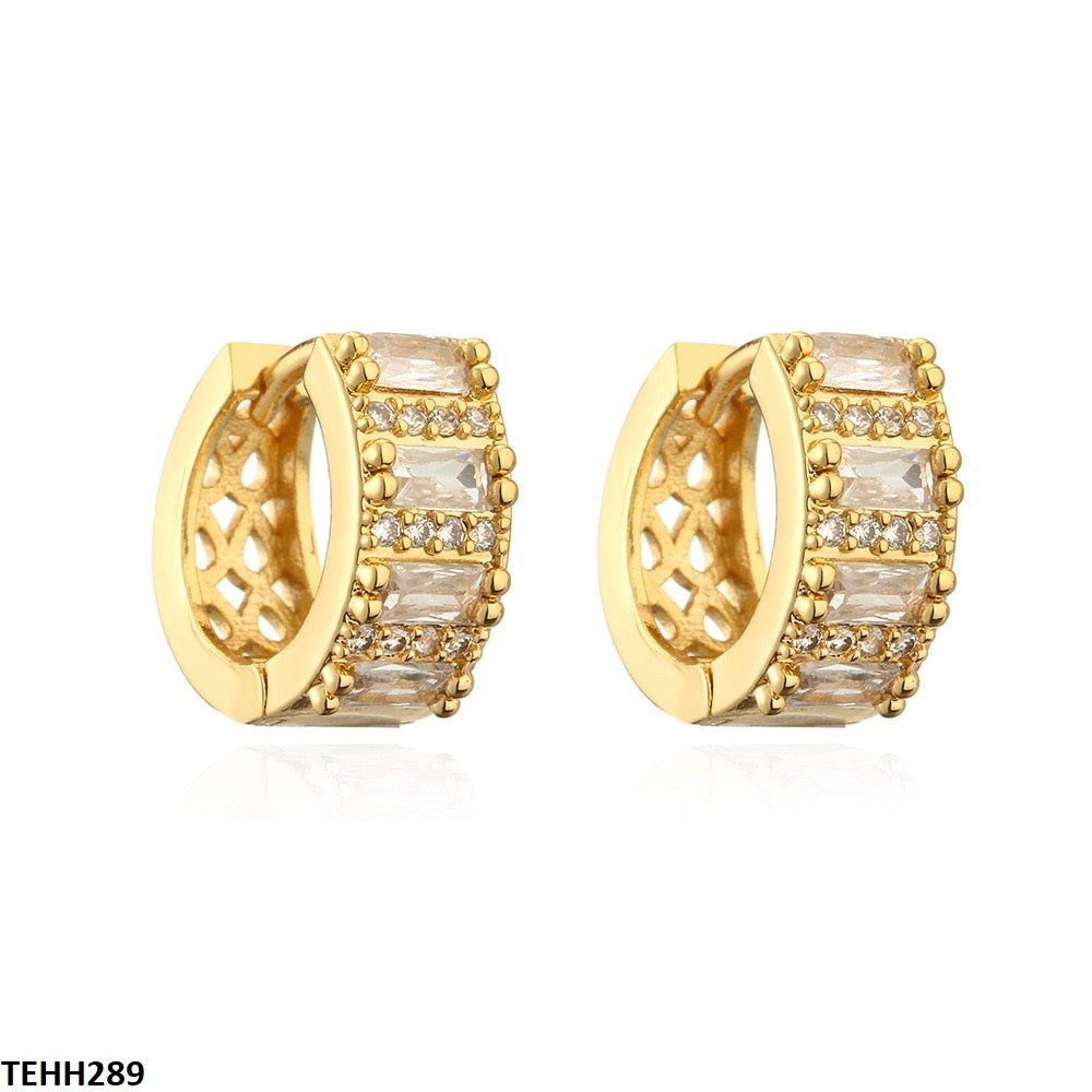 Round Ear Hoops Pair