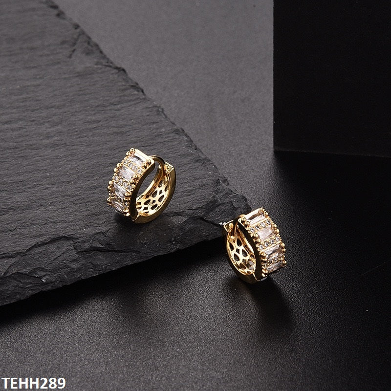 Round Ear Hoops Pair
