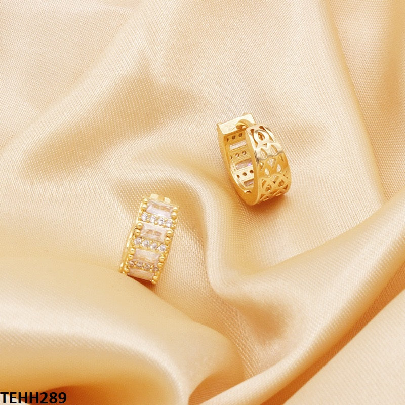 Round Ear Hoops Pair