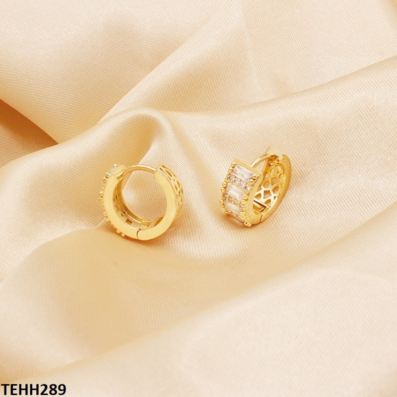 Round Ear Hoops Pair