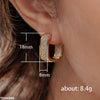 Rectangle Hoops Pair