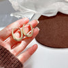 Oval Ear Hoops Pair