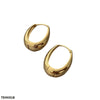 Oval Ear Hoops Pair