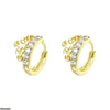 Crown Hoops Pair