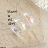 Round Ear Hoops Pair